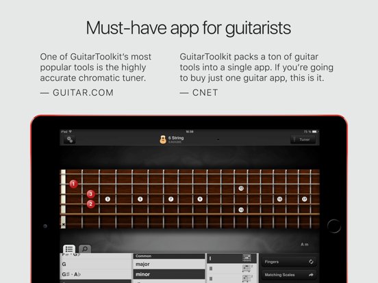 GuitarToolkit - tuner, metronome, chords & scales