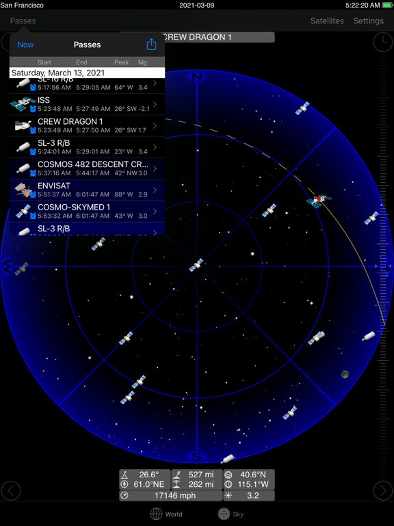 GoSatWatch Satellite Tracking