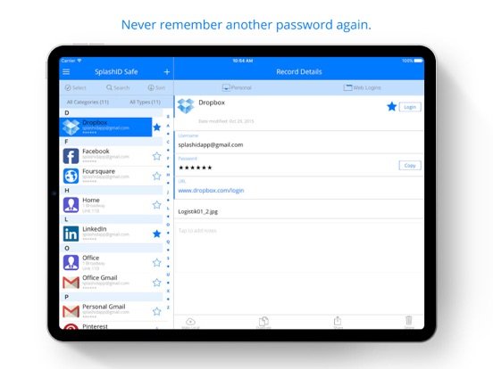 SplashID Safe Password Manager