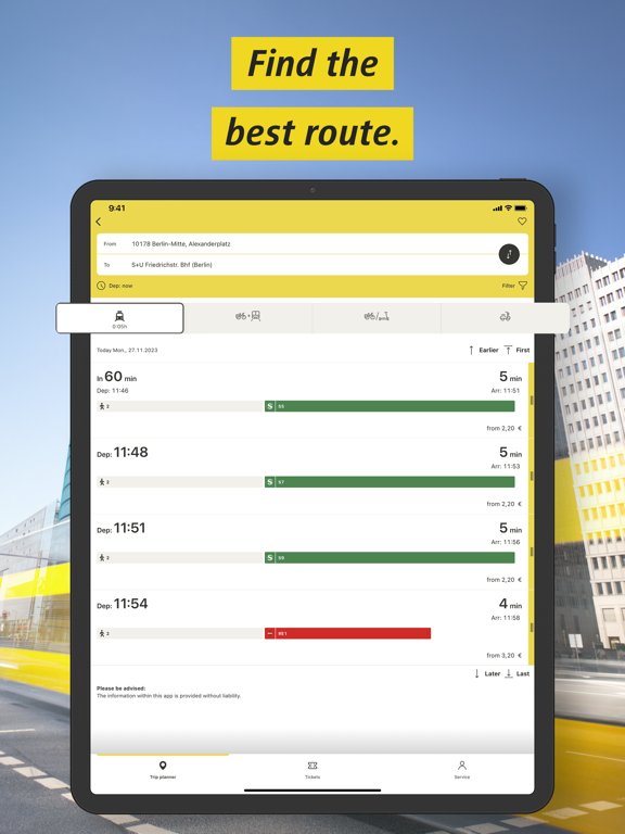 BVG Fahrinfo: Routes & Tickets