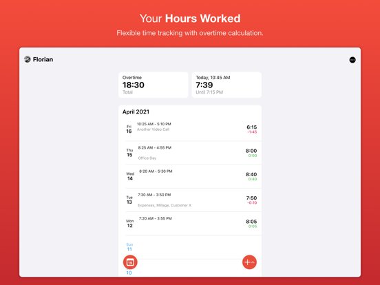WorkTimes - Hours Tracker