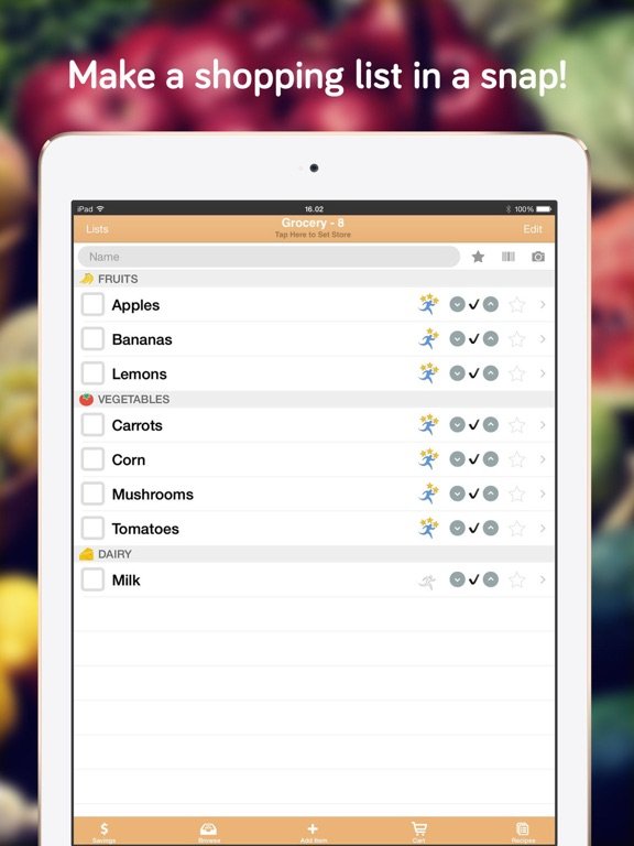 Shopper Lite Shopping List