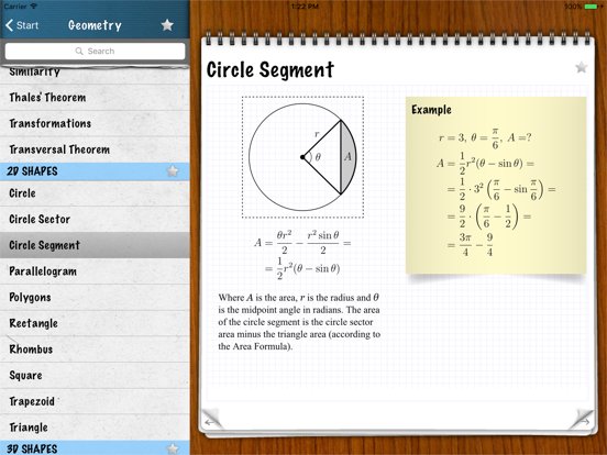 Math Formulas - Ref. Guide