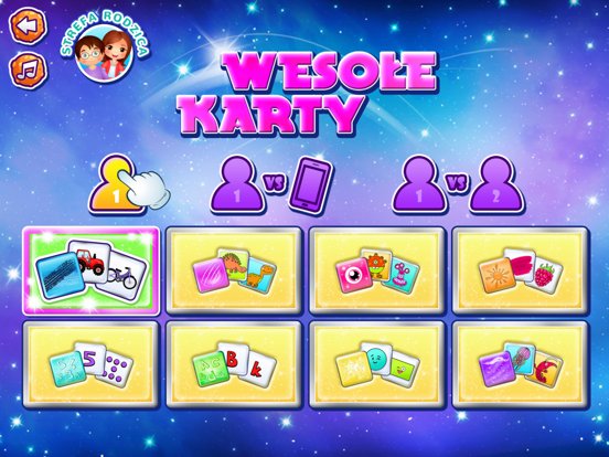 Wesołe Karty - gry logiczne 4+