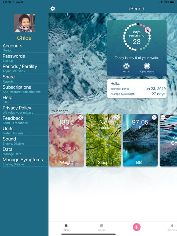 iPeriod Period Tracker HD +
