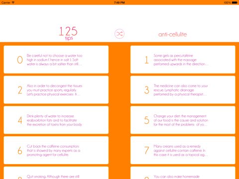 125 Anti-cellulite tips