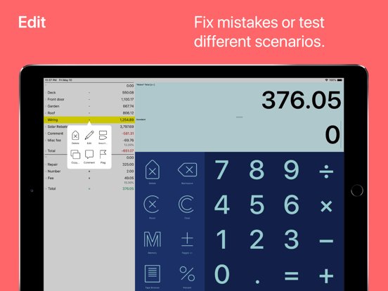 Digits Tape Calculator