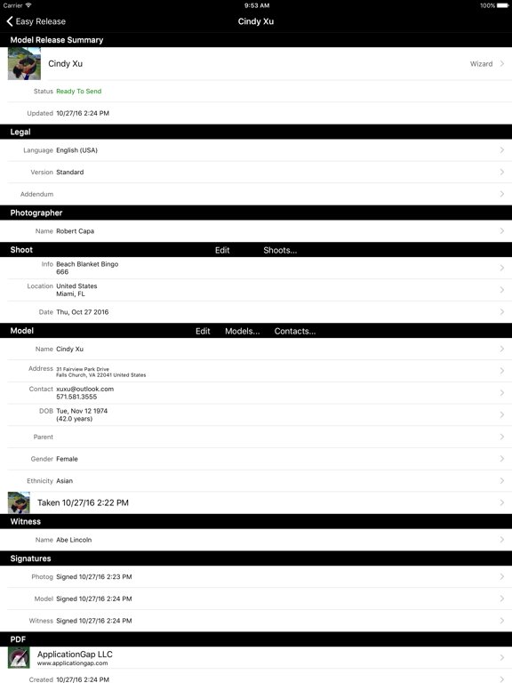 Easy Release - Model Releases