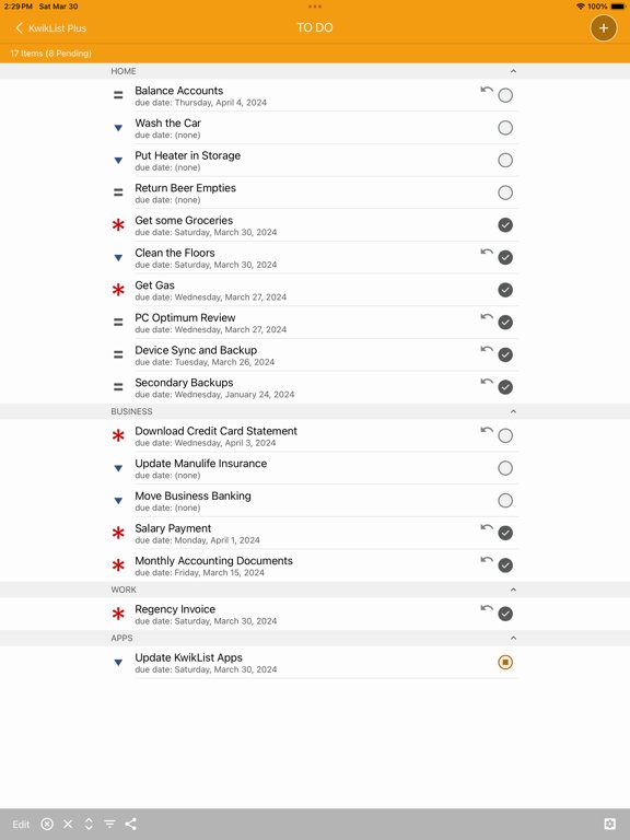 KwikList Plus