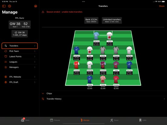 FPL Fantasy Football Manager