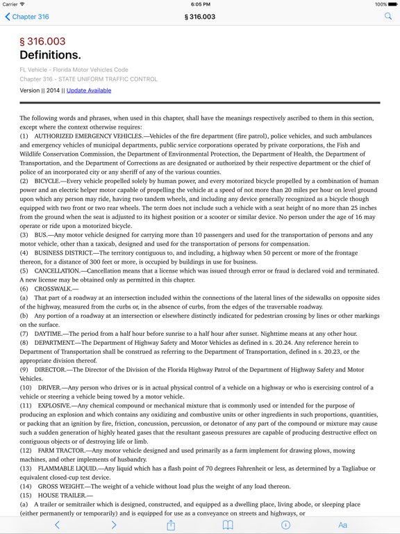 Florida Vehicle Code (LawStack Series)