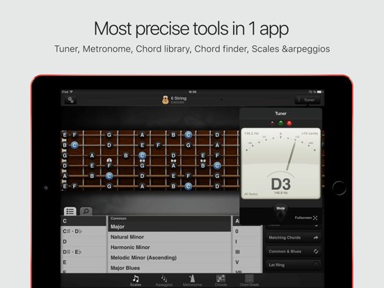 GuitarToolkit - tuner, metronome, chords & scales