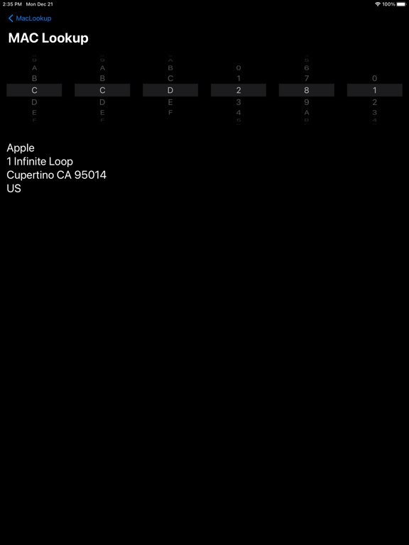 MacLookup - MAC Address Search