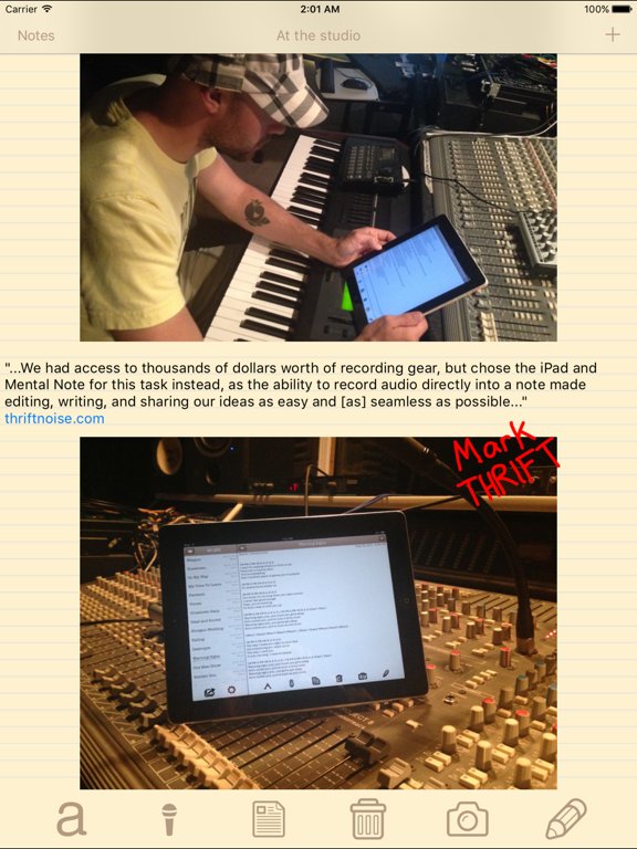 Mental Note for iPad ๛