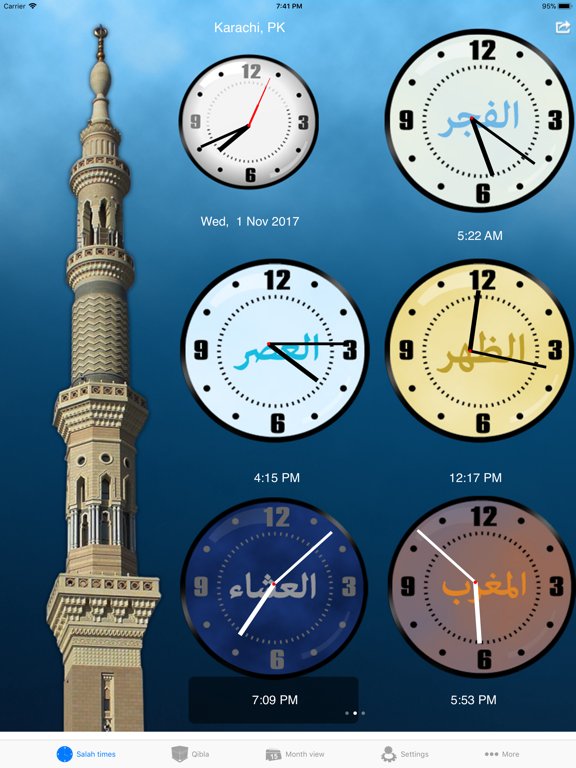Salah Clock, Prayer & Qibla