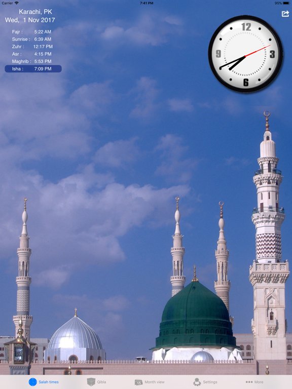 Salah Clock, Prayer & Qibla