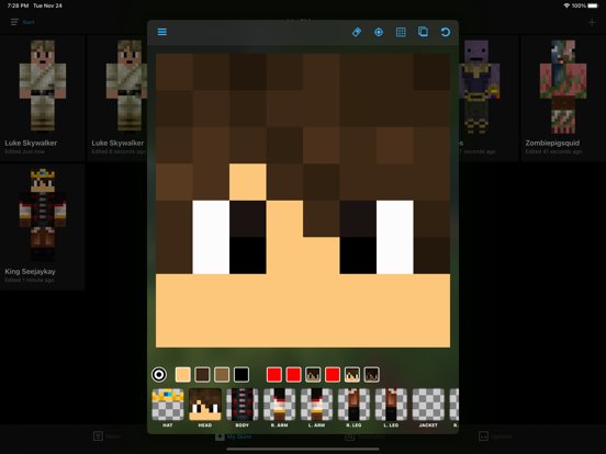 Create Skins for Minecraft PE