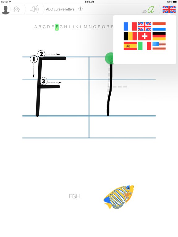 cursive letters