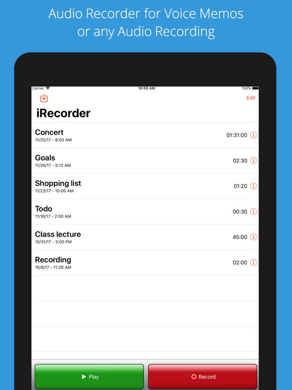 iRecorder Pro Audio Recorder