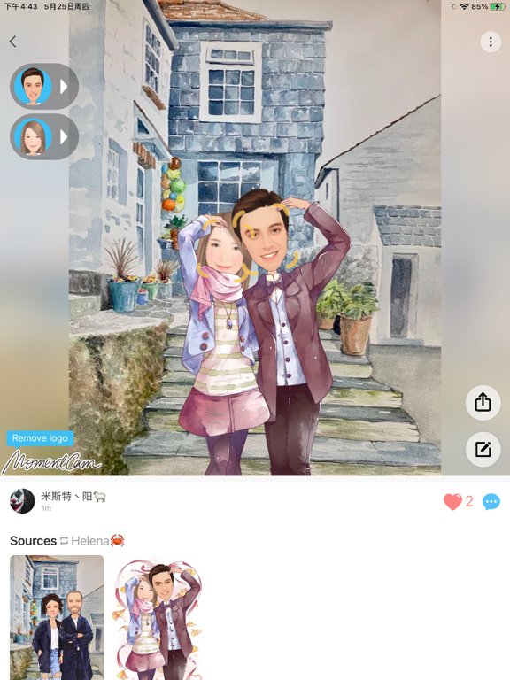 MomentCam Cartoons & Stickers