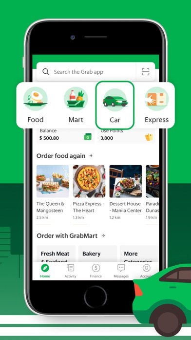 Grab: Taxi Ride, Food Delivery