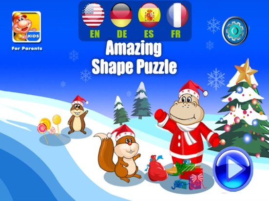 Christmas Shape Puzzle- Educational Preschool Apps