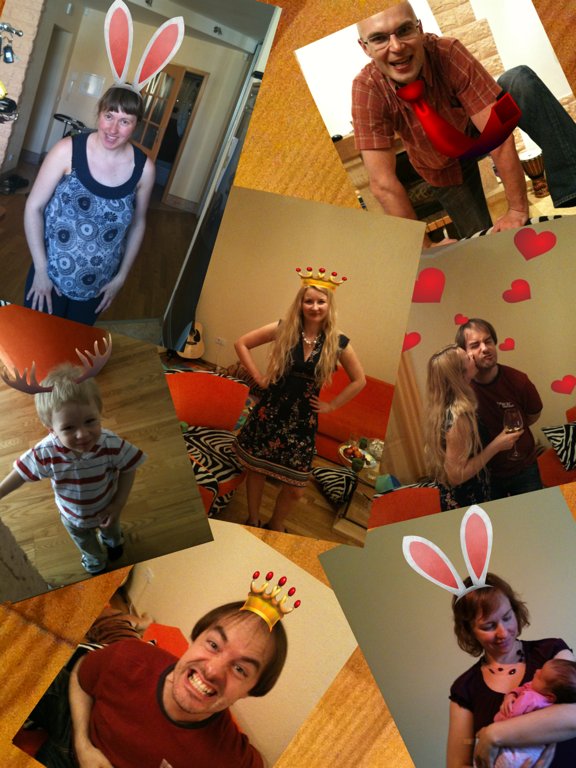 Stickers Photo Booth: Try Antlers and Bunny Ears!
