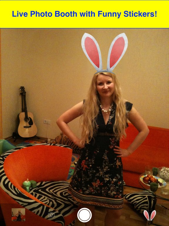 Stickers Photo Booth: Try Antlers and Bunny Ears!