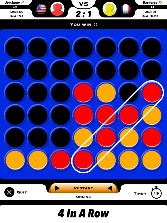 4 In A Row Board Game