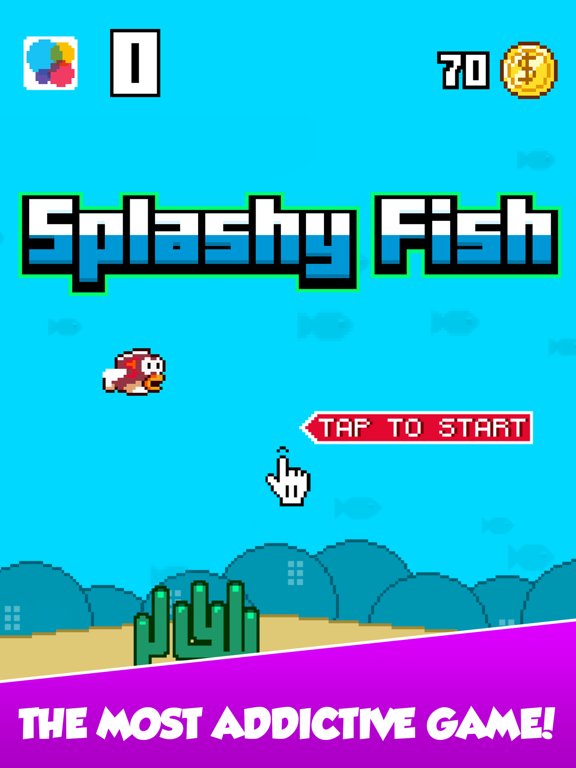Splashy Fish - Adventure of Flappy Tiny Bird Fish