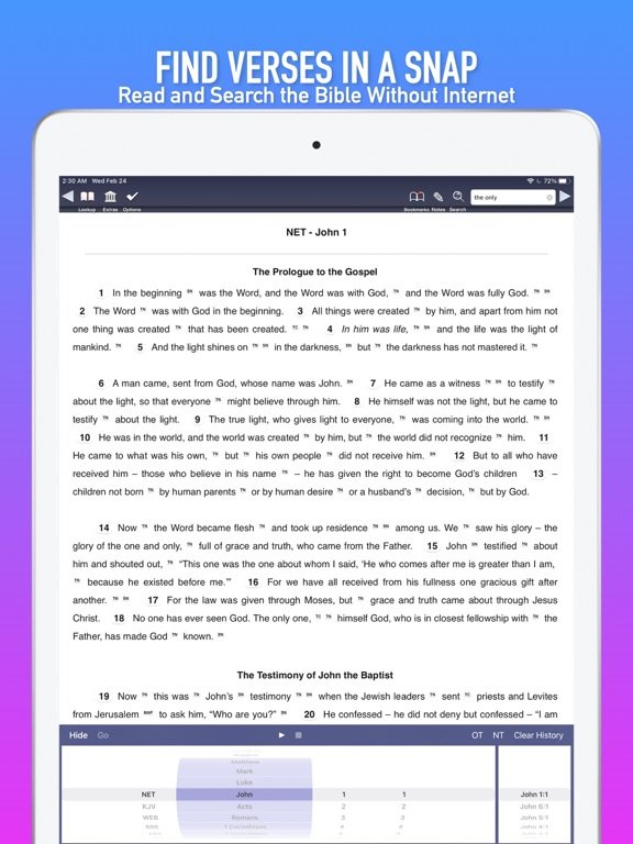 Touch Bible: Read, Study & Go