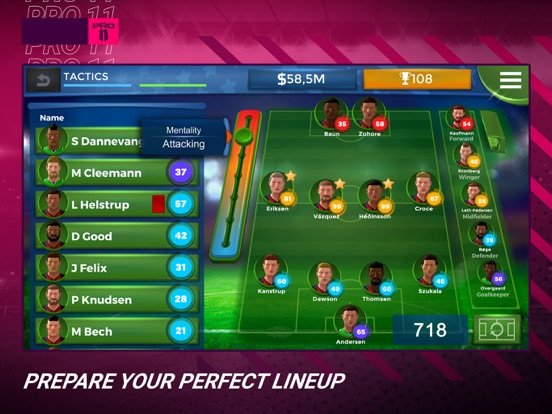 Pro 11 - Soccer Manager Game