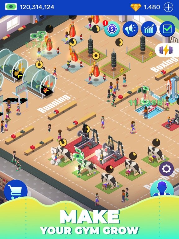 Idle Fitness Gym Tycoon - Game