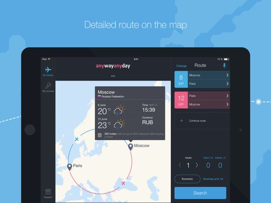 Anywayanyday: Flights & Hotels