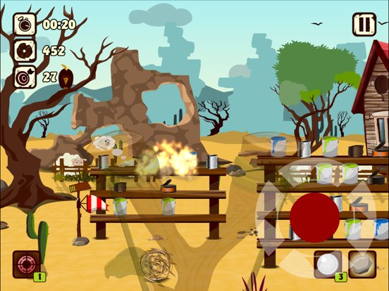 Slingshot range: Golden target