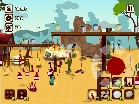 Slingshot range: Golden target