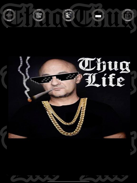 Thug Life photo stickers