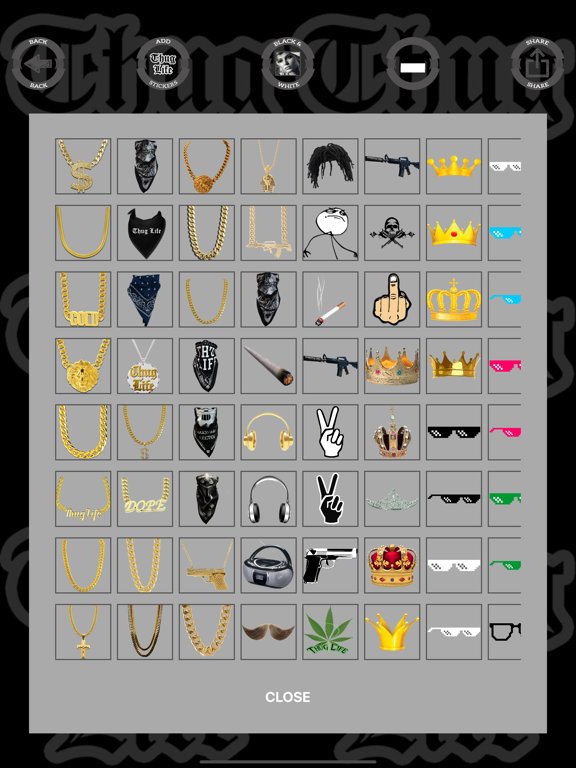 Thug Life photo stickers