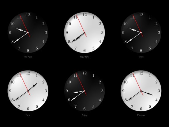 The Clocks: Alarm, World Clock