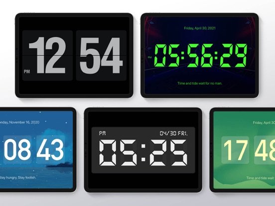 DClock -цифровые листовые часы