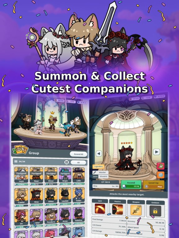 Cat Legends : Idle RPG Game