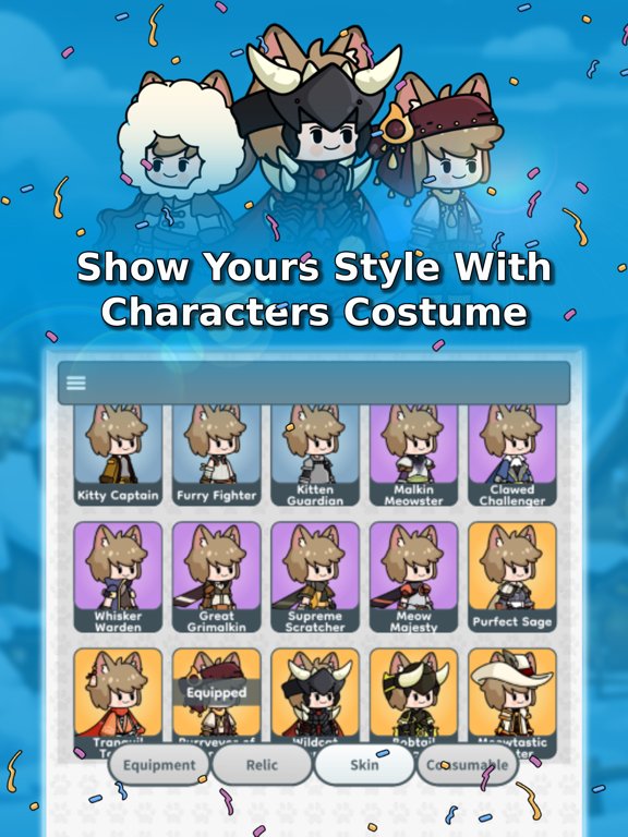 Cat Legends : Idle RPG Game