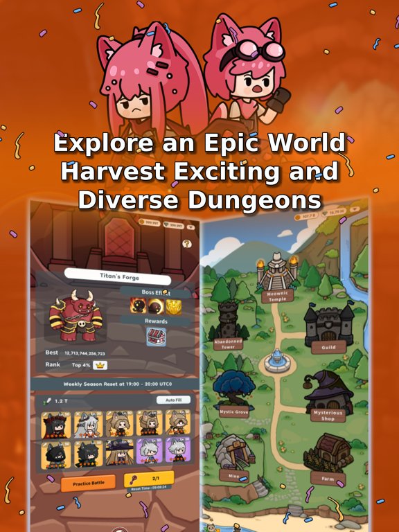 Cat Legends : Idle RPG Game