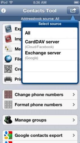 Contacts Tool