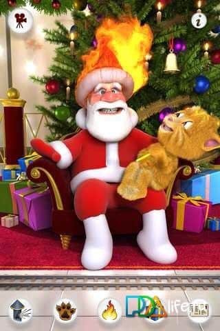 Talking Santa meets Ginger