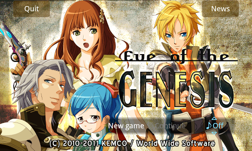 RPG Eve of the Genesis