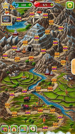 Инди Кот: Три в Ряд Паззл