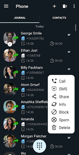 Phone + контакты и звонки